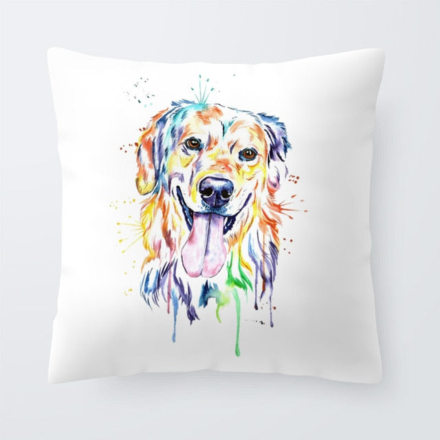 Cool Colorful Pillowcase Bernese Mountain Dog