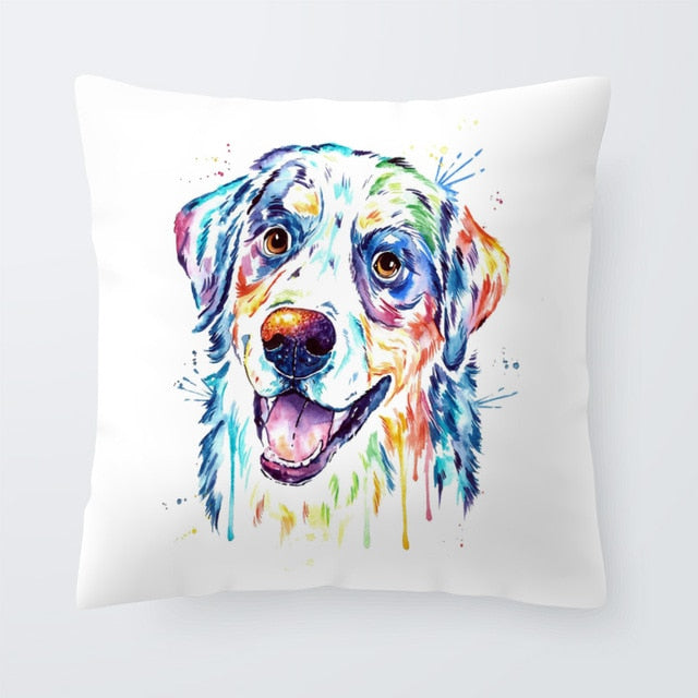 Cool Colorful Pillowcase Bernese Mountain Dog