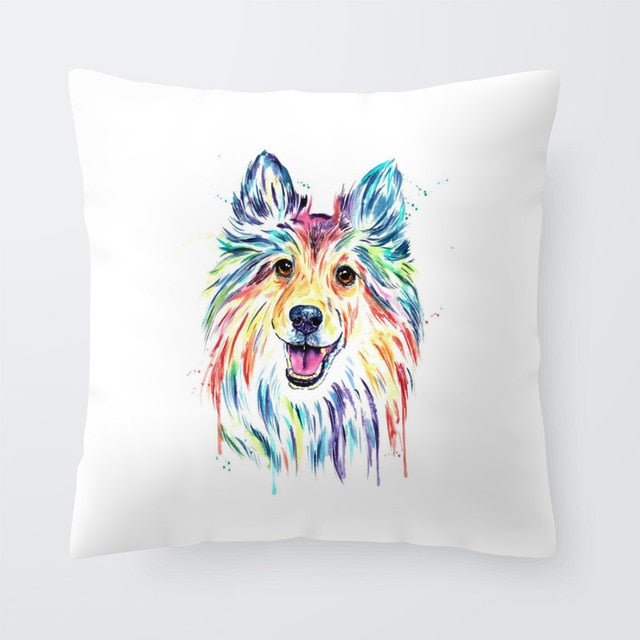 Cool Colorful Pillowcase Bernese Mountain Dog