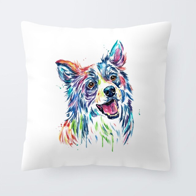 Cool Colorful Pillowcase Bernese Mountain Dog