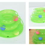 Three Levels pet cat toy Tower Tracks Disc