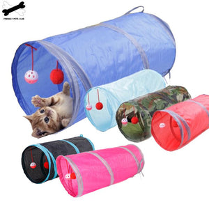 Cat Tunnel 2 Holes Play Tubes Balls